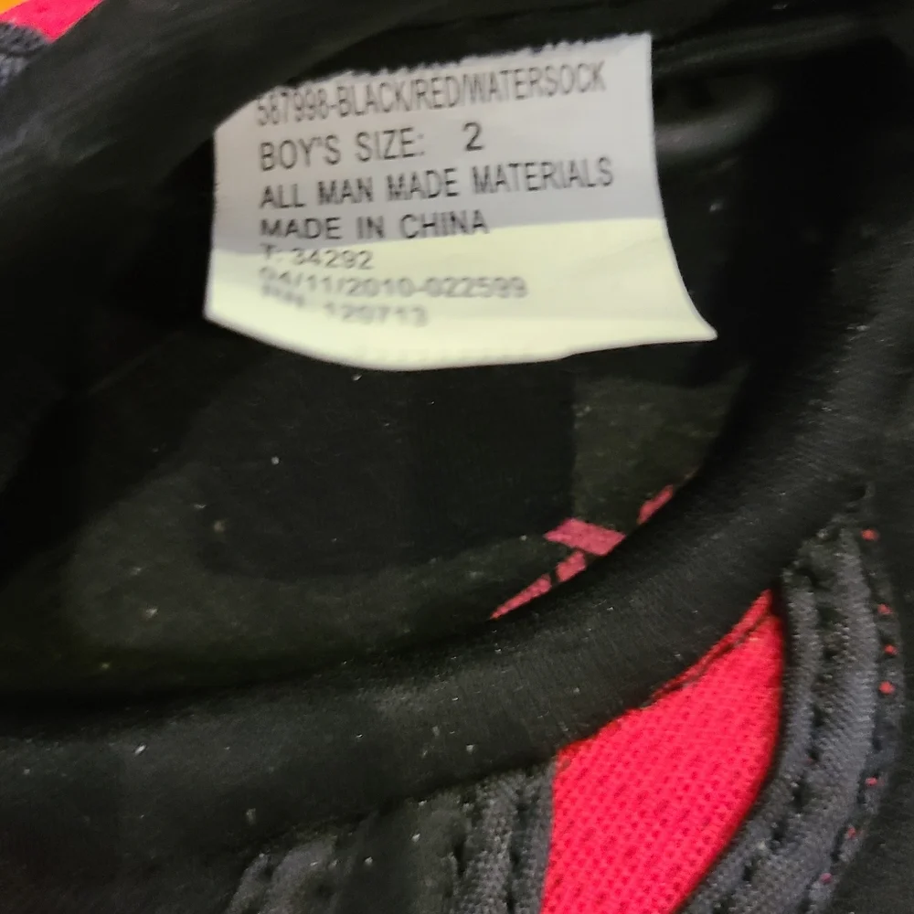 Kids Water Shoes - Black and Red